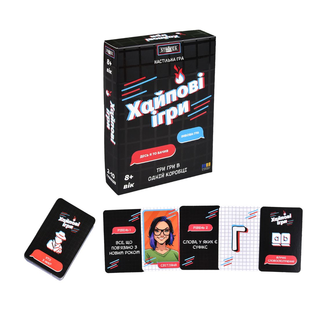 Настільна гра Strateg Хайпові ігри (30946)