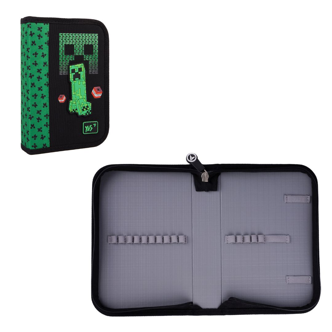 Пенал твердий YES одинарний без клапана HP-02 Minecraft Team