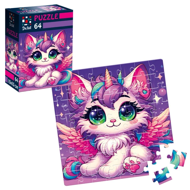 Пазли De.tail. Казкове кошеня. 64 деталі DT1234-20 (укр)