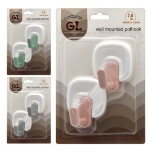 Гачки на лепучці 2шт/наб 5*5см R25793