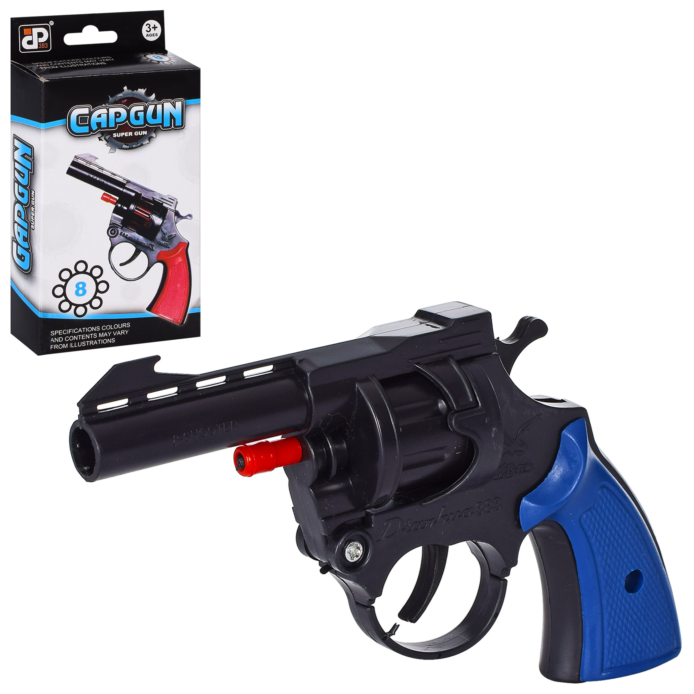 Пістолет AH1 на пістонах, 3 кольори, кор., 9,5-18-3 см.