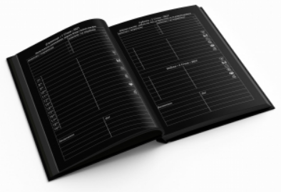 Фотография 2 товарной позиции интернет-магазина детских игрушек www.smarttoys.com.ua Планер TM Profiplan, датований, синій/чорний, 2022, А5 904716