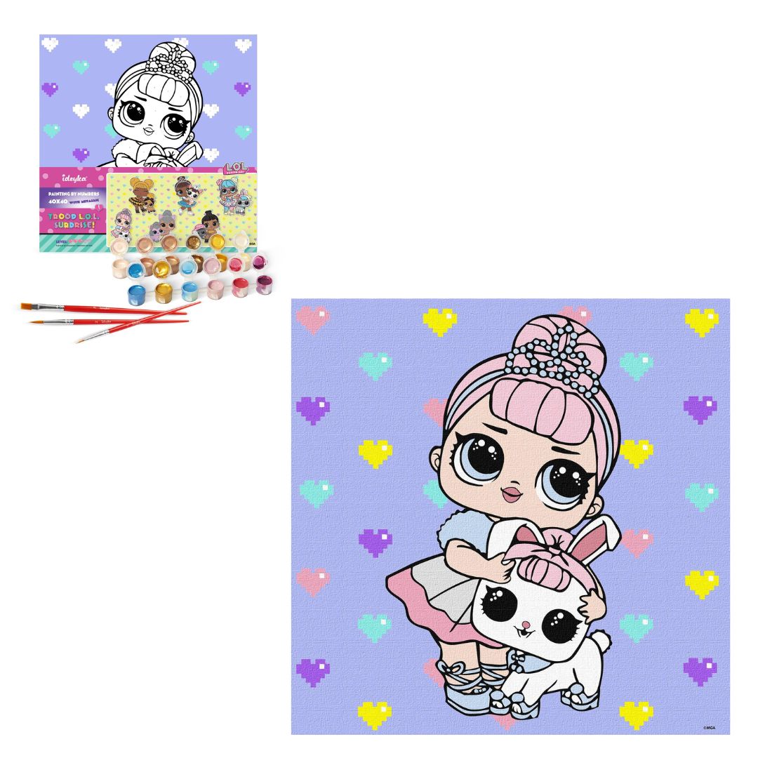 Набір для розпису по номерах для дітей "L.O.L. Surprise! TroopSurprise Crystal Queen With Crystal Bu