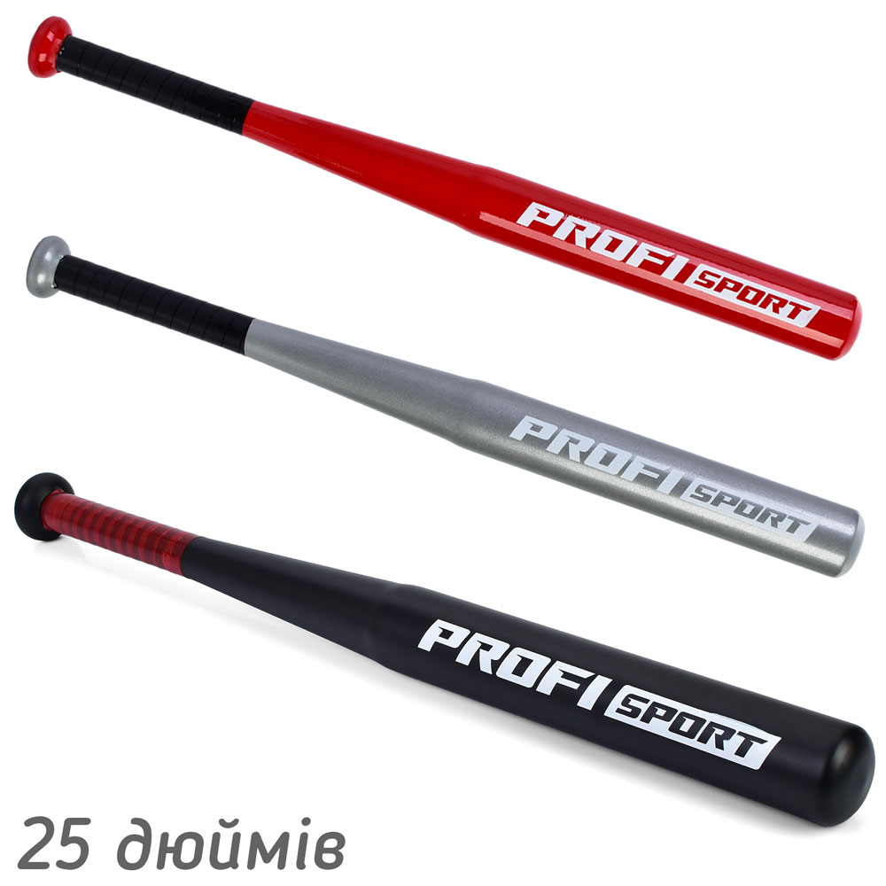 Біта MS 4637-25 метал, 25дюймів, 3 кольори, кул.