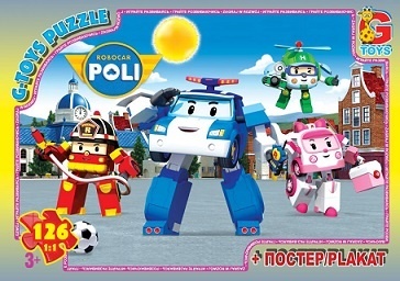 RR067440 Пазли ТМ "G-Toys" із серії "Робокар Поллі", 117 елементів 