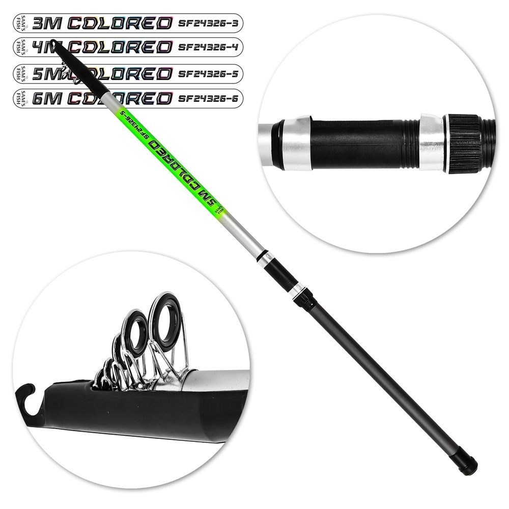 Вудка "Colored" 4м (склад. 1.21м), SF24326-4