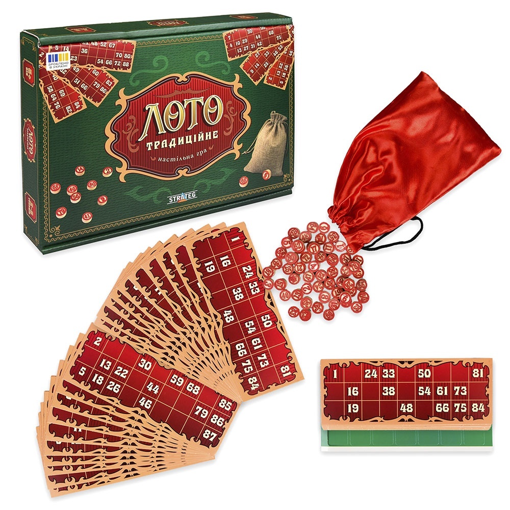 Настільна гра Strateg Лото традиційне (30488)