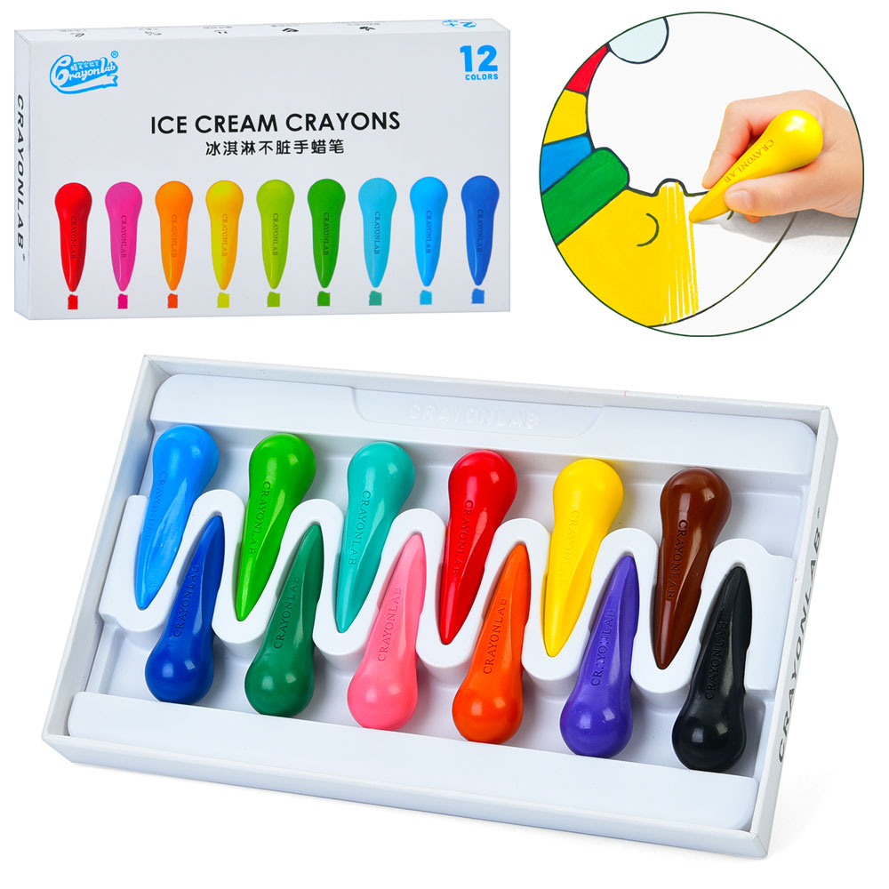 Набір для творчості MK 5526-12 воскова крейда, 12 кольорів, кор., 23-13,5-2,5 см.