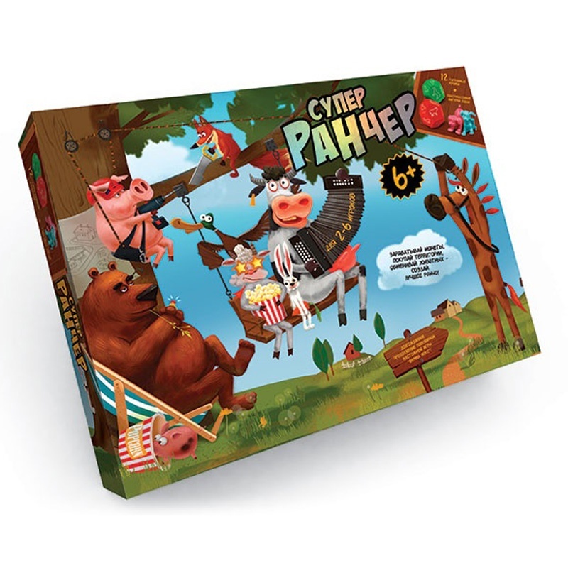Настільна розважальна гра "Супер Ранчер" укр. (5), G-SR-01-01U ДАНКО ТОЙС 