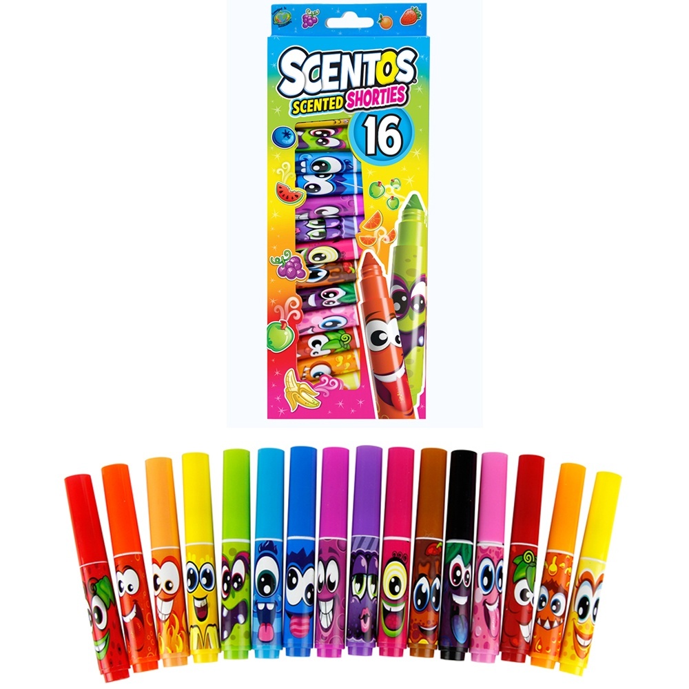 Набір ароматних мінімаркерів для малювання - ЯСКРАВІ АРОМАТИ (16 кольорів)