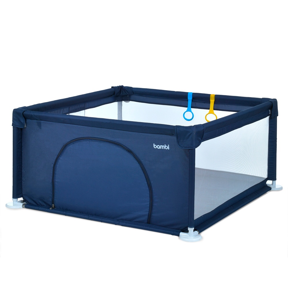 Намет MR 1339-BL манеж, ш123-в61см, шир. з ніжками 132см,1 вхід/застібка-блиск.,2 руч.,синій,в кор.