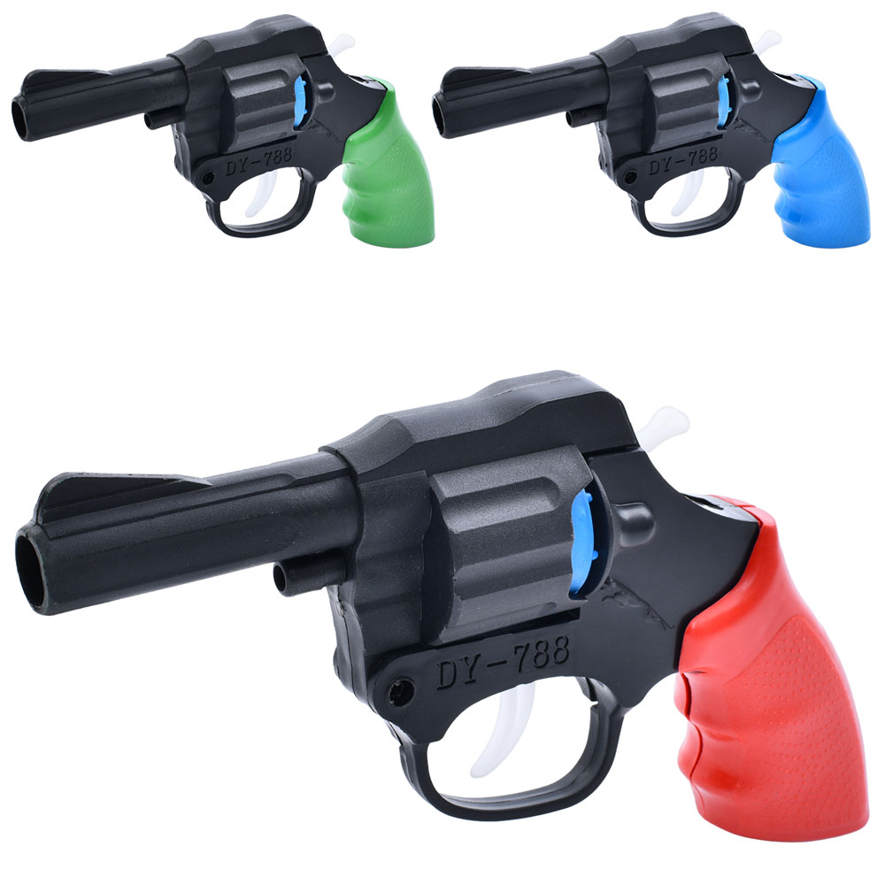 Револьвер TD2023142 стріляє пістонами, 3 кольори, кул., 9-16-3 см.