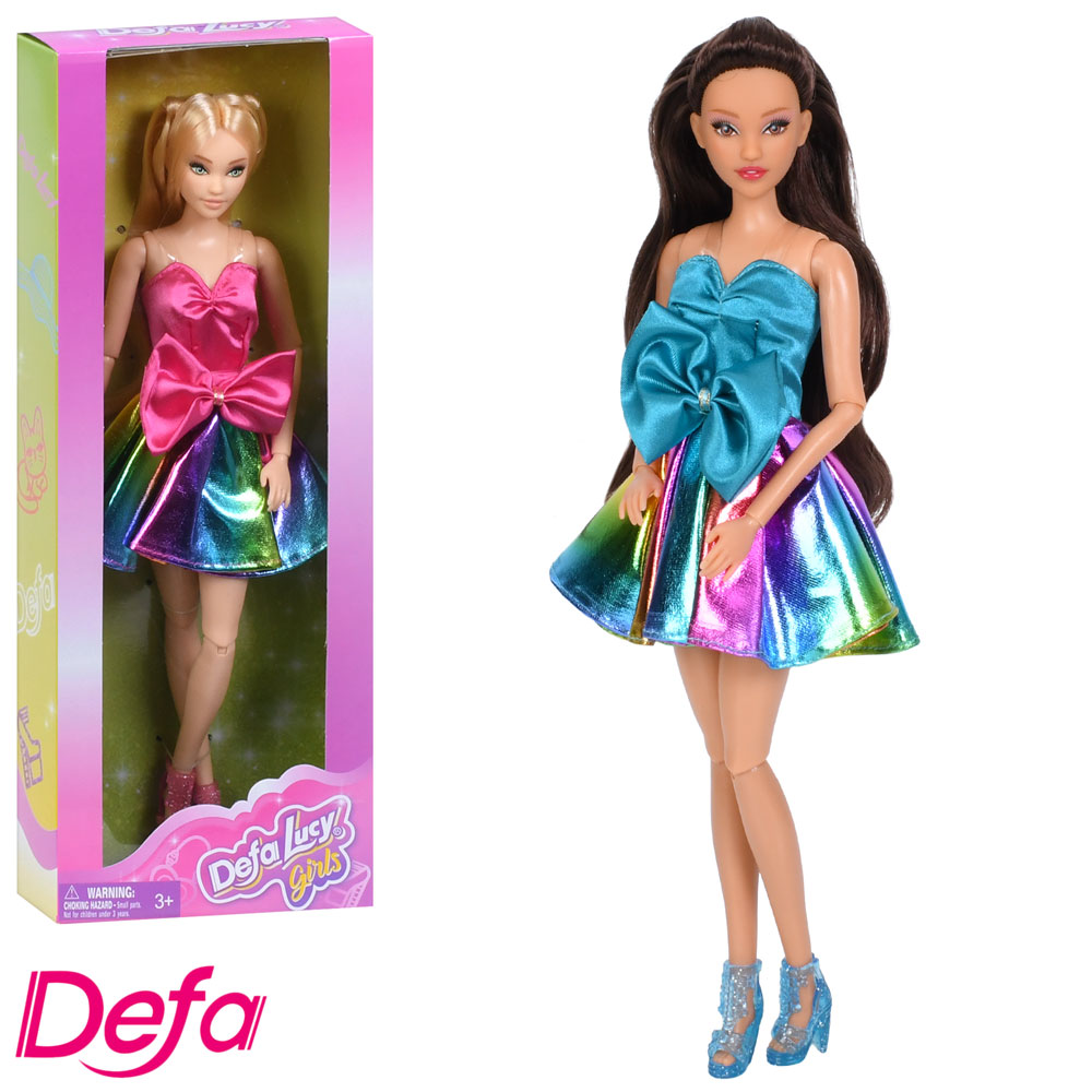 Лялька DEFA 8846-47 29см, шарнірна, 2 види, в кор-ці, 12-32-5см