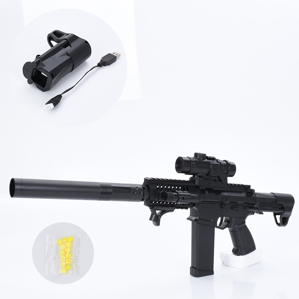 Автомат 2036-1 61см, акум, пластикові кулі, лазер, USBзарядне, у пакеті, 21-45-5см