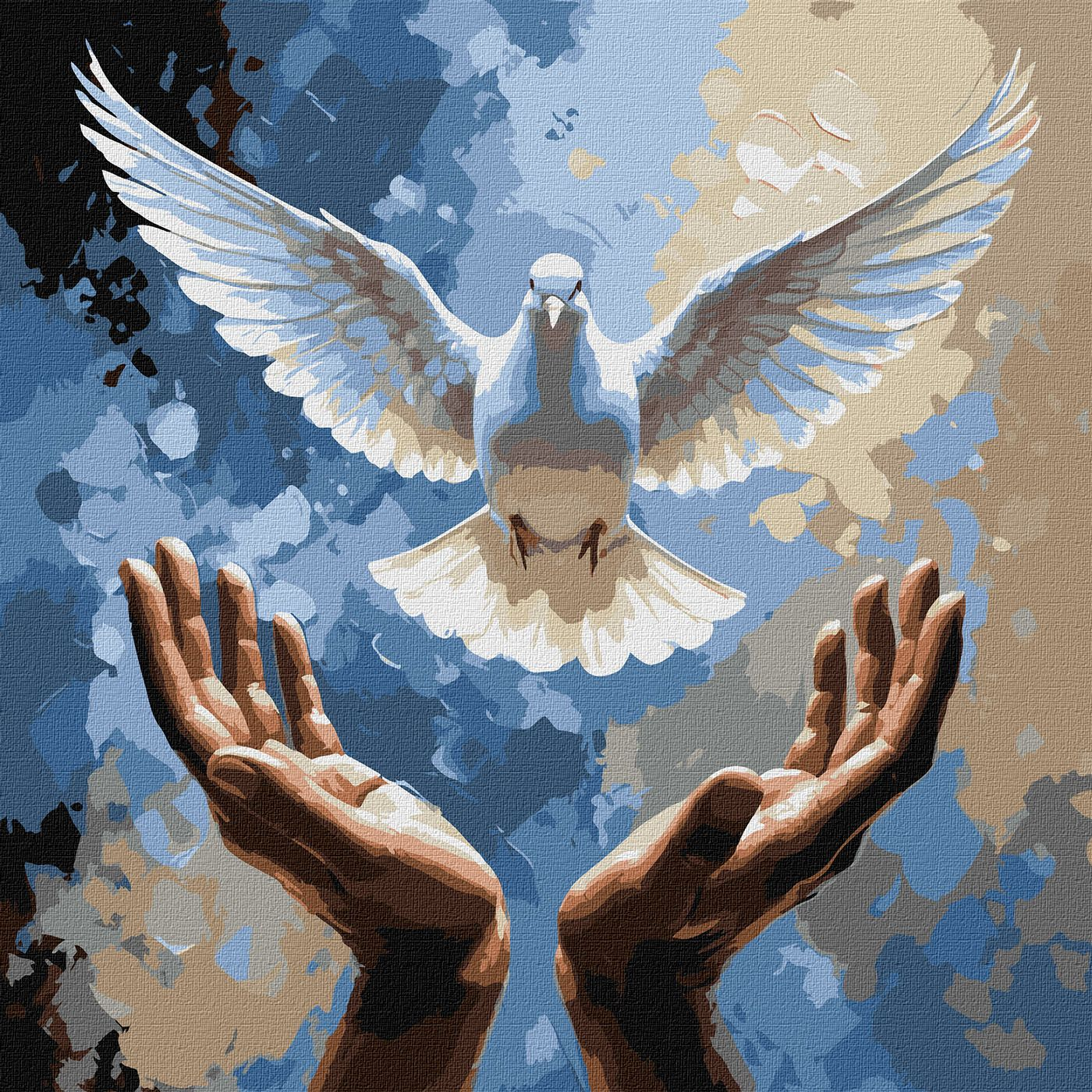 Набір для розпису по номерах "Руки добра" 40х40см