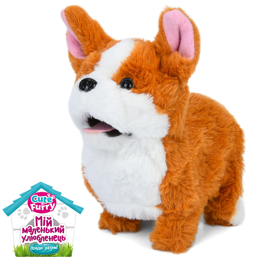 Собака 933-211E-1 ходить, рухлива голова, муз., бат., кул., 17-16-8 см.