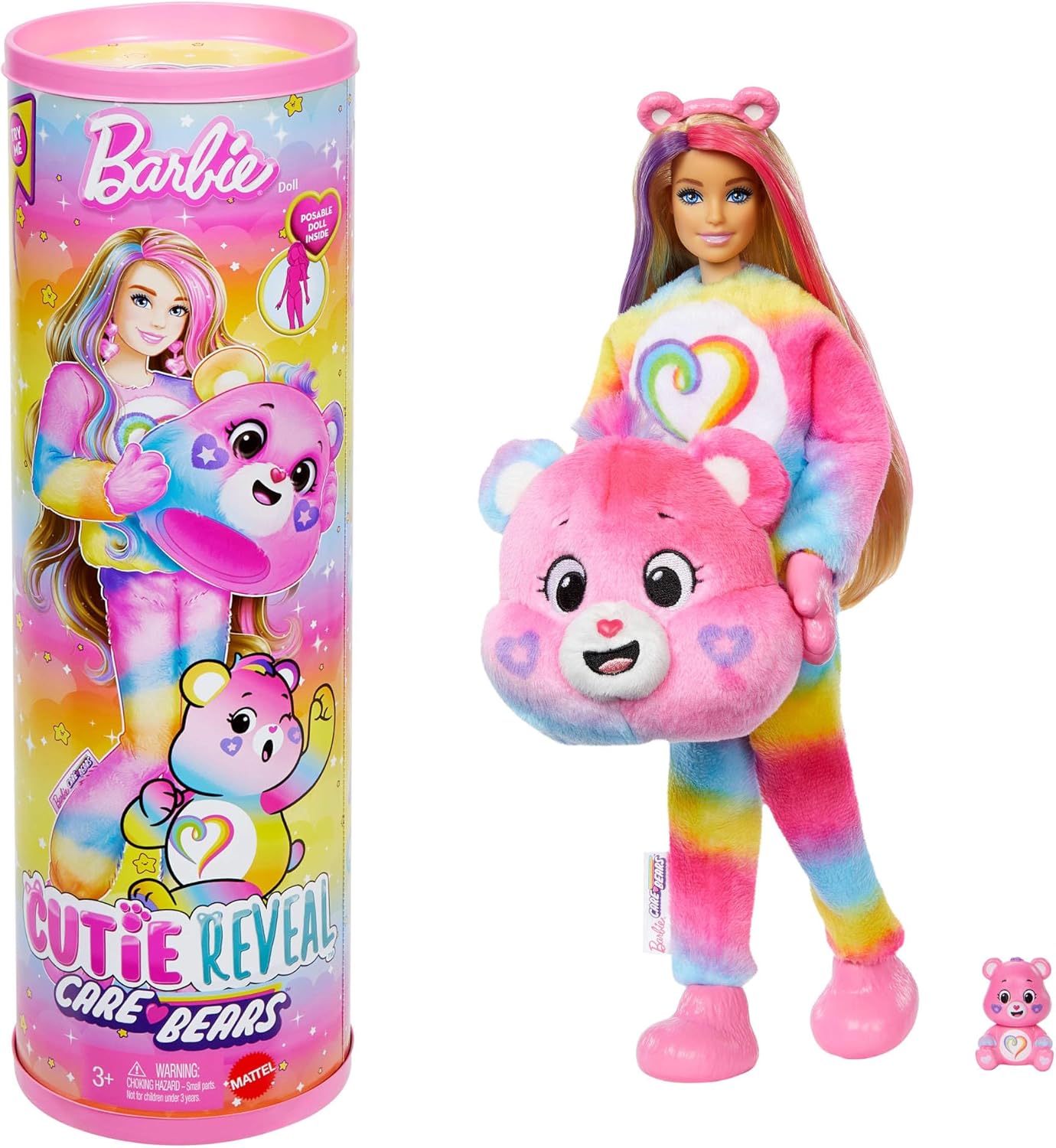 Лялька Barbie "Cutie Reveal" серії "Care Bears: нова хвиля" – ведмедик Єдність