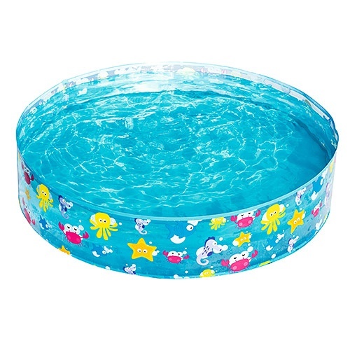 Басейн 55028 дитячий, наливний, Підводний світ, 122-25см., ремкомпл., кор., 31-12-12 см.
