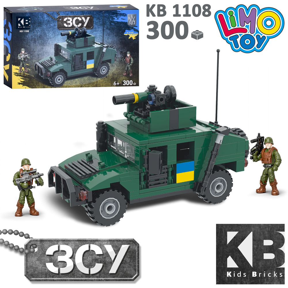 Конструктор KB 1108 військова техніка, 268 дет., кор., 27-16-5 см.