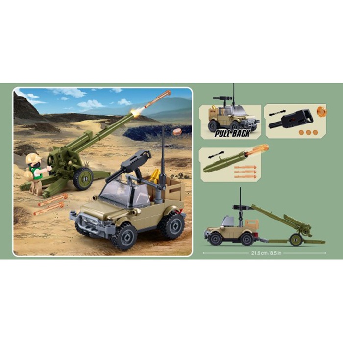 Конструктор SLUBAN M38-B1255 "Army": Гаубиця, 138 дет.