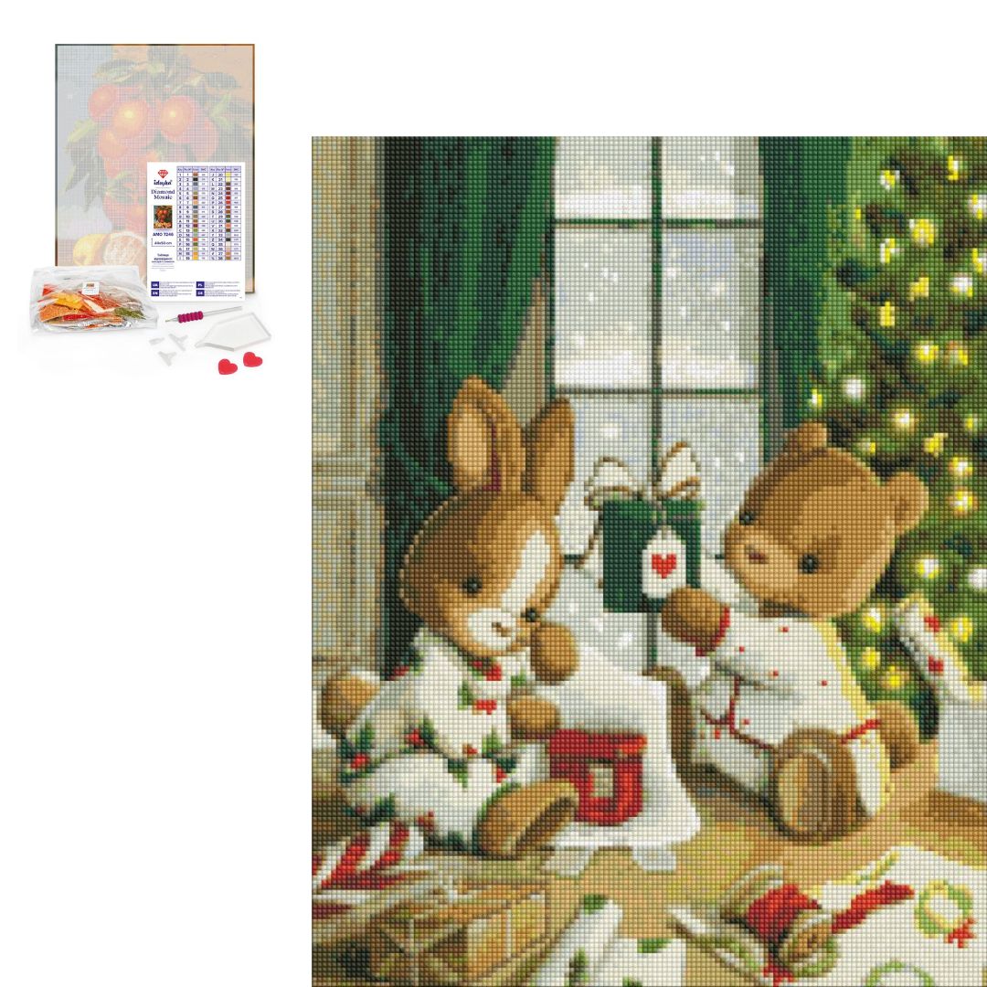 AMO (в обкладинці) "Подарунки для близьких" з АВ стразами 40х50см