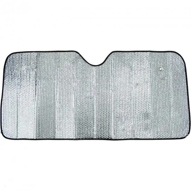 Сонцезахисна фольгована шторка на лобове скло автомобіля 140х70 см