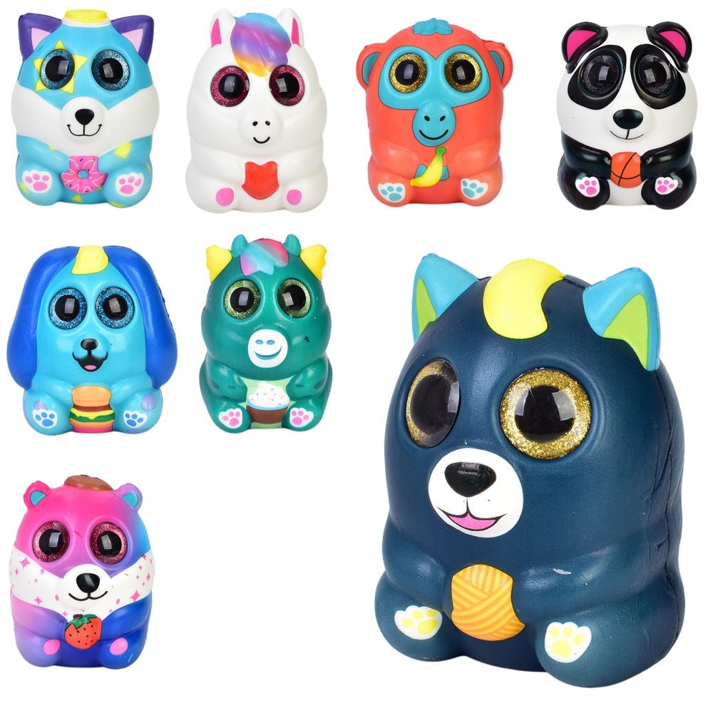 Фігурка FG240428009Q сквіши, тварини, аромат, 8 видів, упак. 8 шт. в кул.,,10-13-10 см.