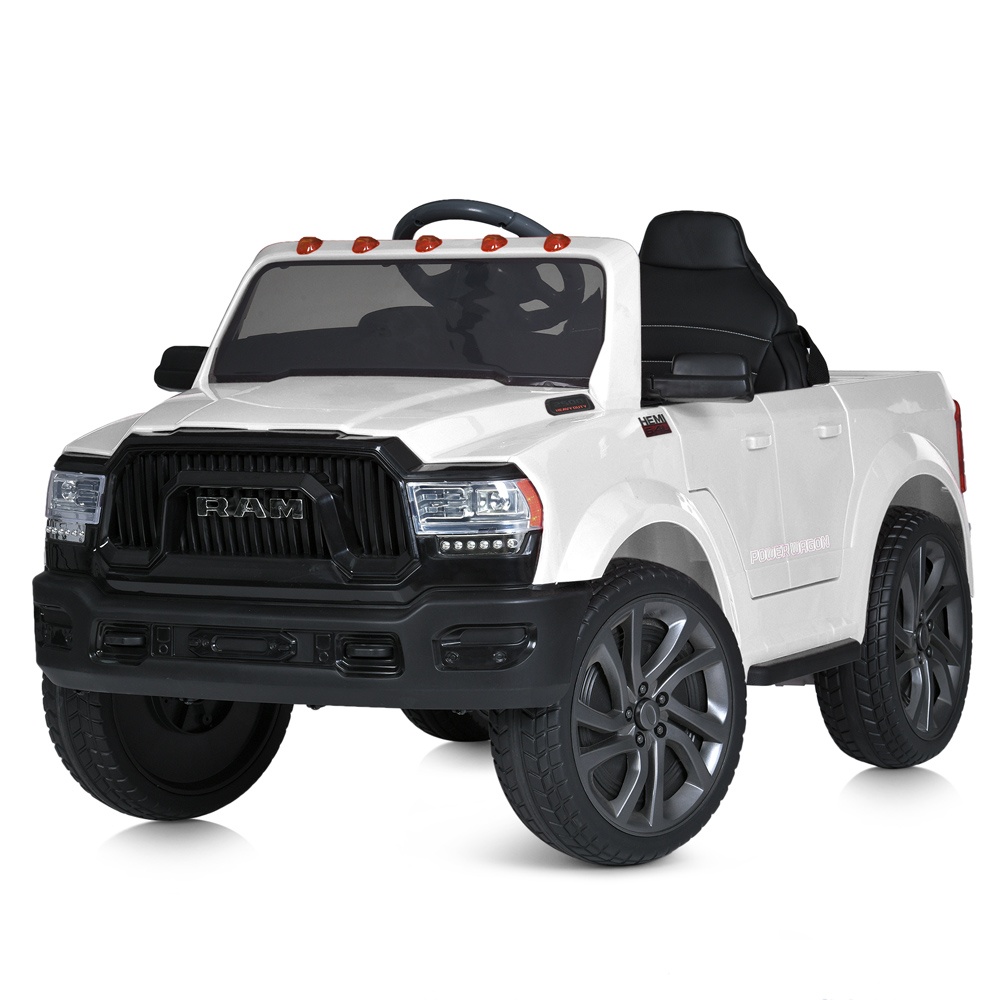 Джип M 5766EBLR-1 радіокер.(2,4G), 2 мот.35W, акум.12V10AH, EVA, шкіра, MP3, USB, муз.,світло,білий.