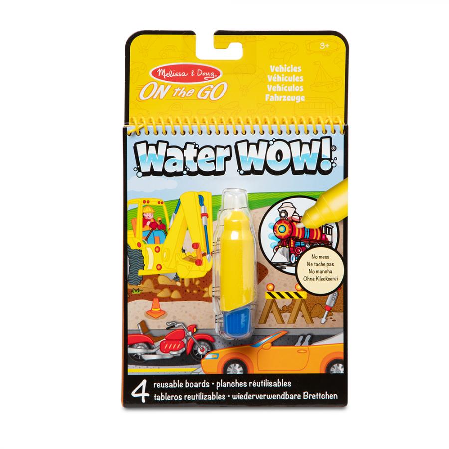 Melissa & Doug. Water WOW: Водна розмальовка з ручкою «Транспорт»