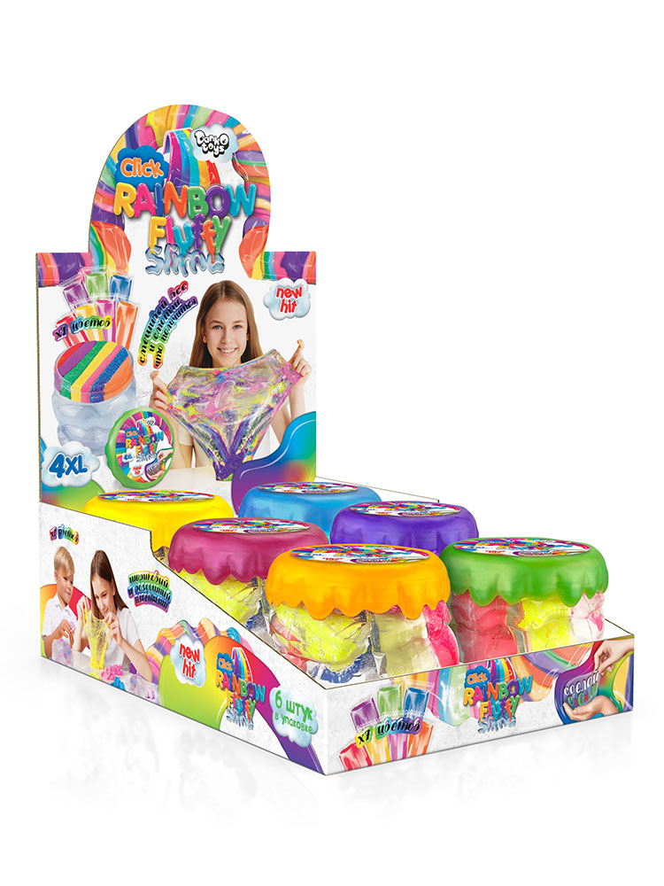 В'язка маса "Rainbow Fluffy Slime" укр (6) 