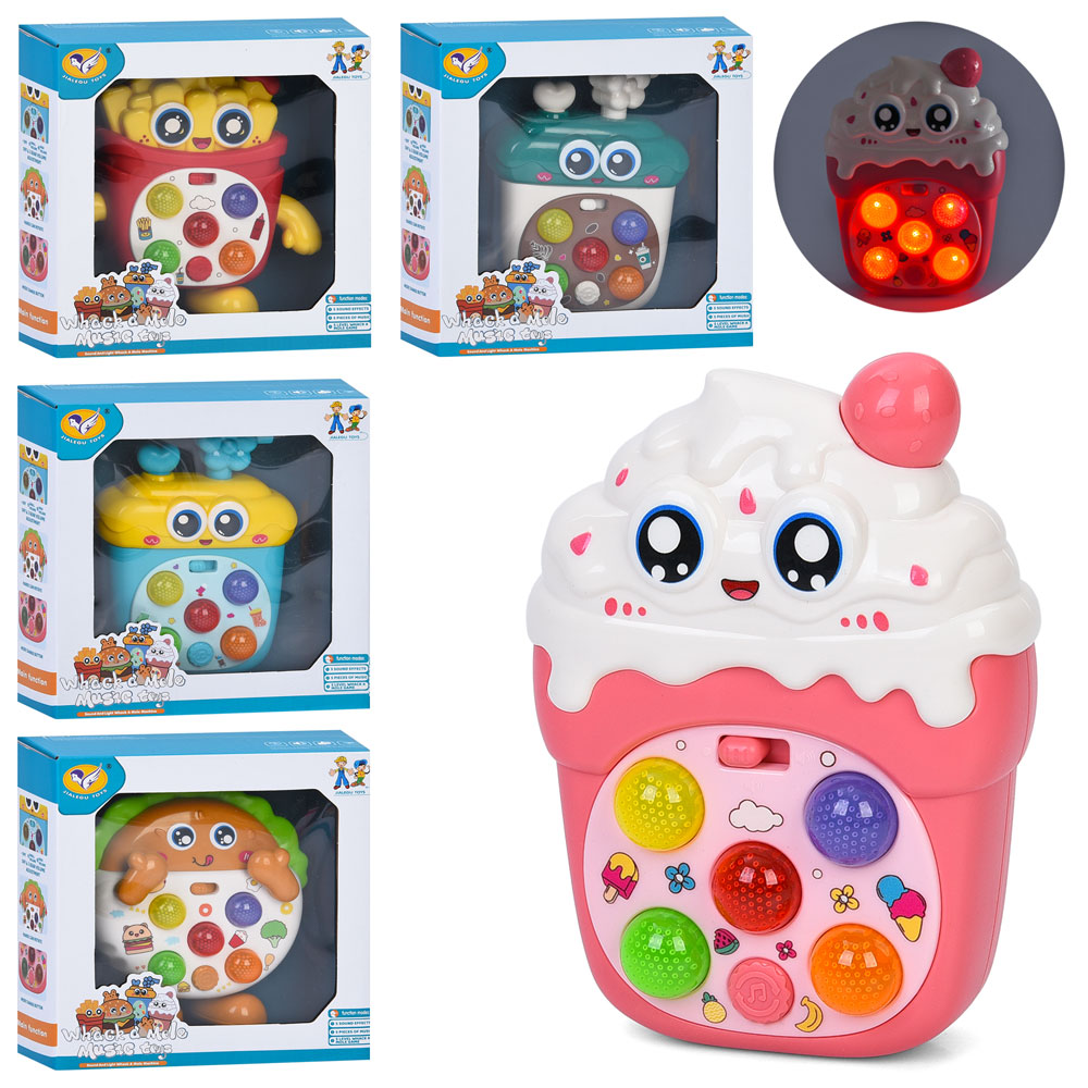 Музична іграшка 855-197-198-199-200-206A 12,5см,муз., звук,світло, 3 реж. гри,,бат., кор.15-15,5-6см