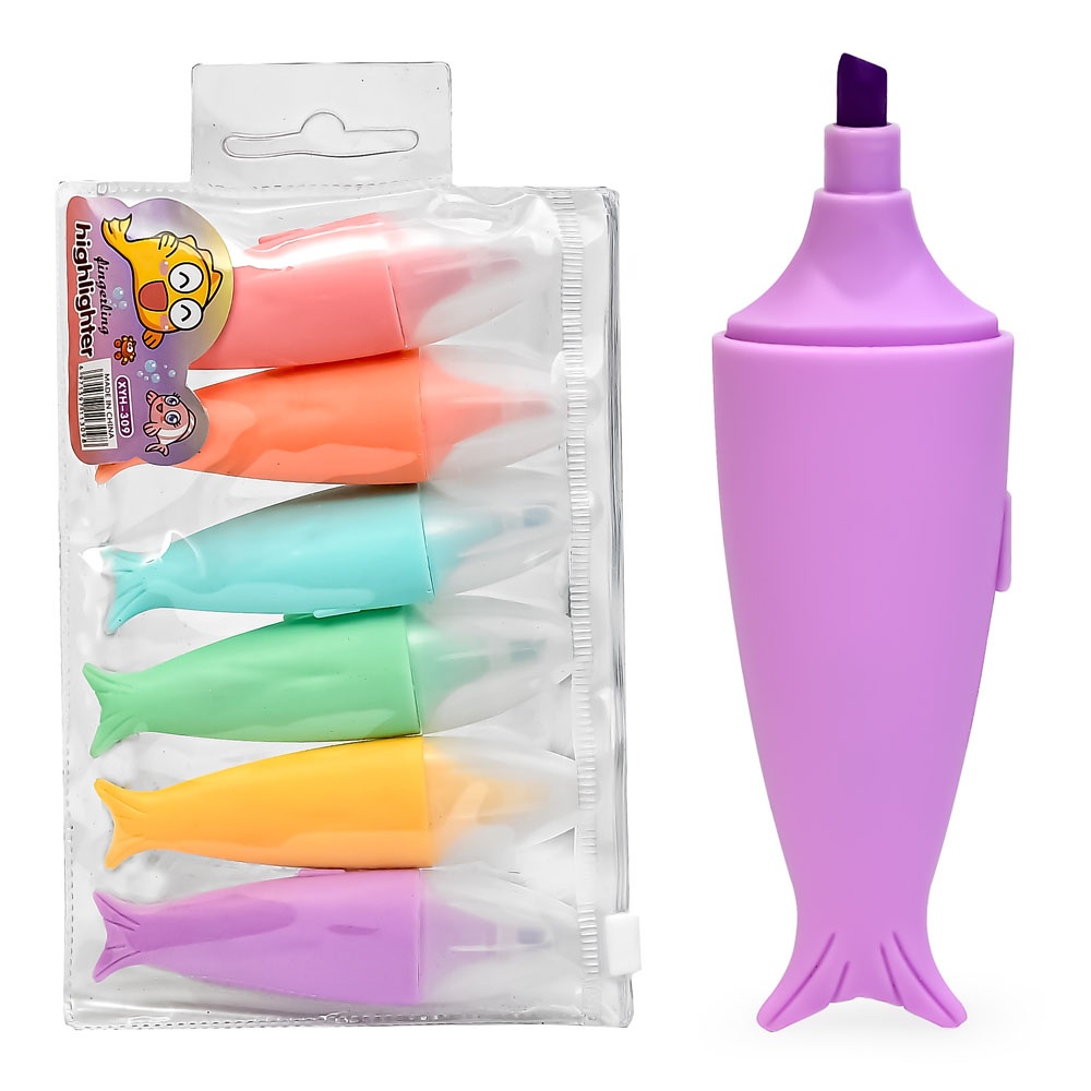 Маркери текстовиділювачі 6кол WW01811