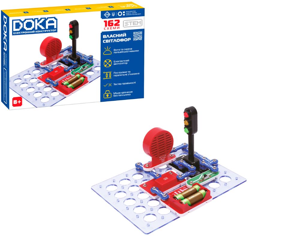 Конструктор електронний DOKA "162 СХЕМИ"