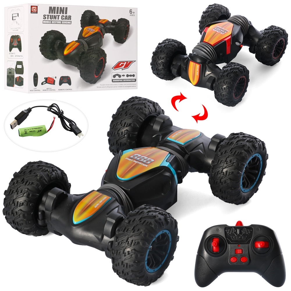 Машинка CV8818-88BB радіокер., акум., трюкова, склад., гум.колеса, USB, кор., 23,5-16,5-10см.