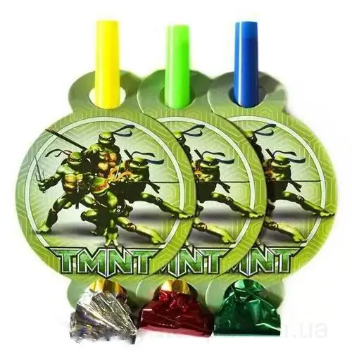 Святковий язичок-гудок " Ніндзя" (6 шт/уп)