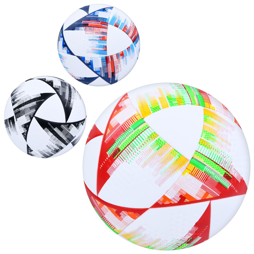 М'яч футбольний MS 3810 розмір 5, TPU, 400-420 г, ламінований, 3 кольори, кул.