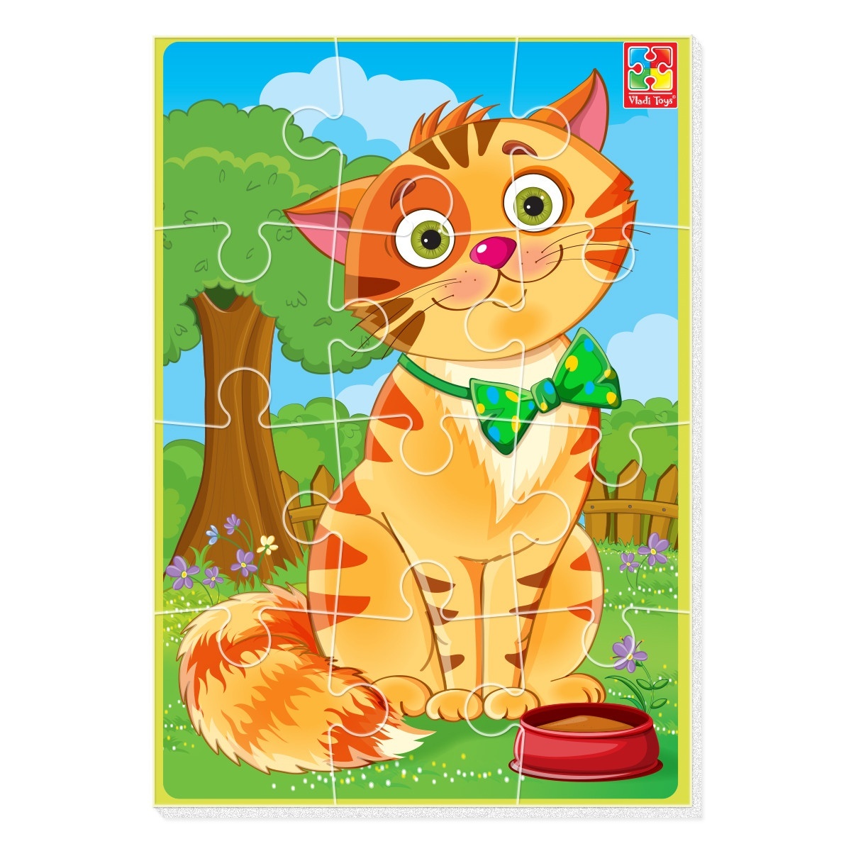 Гра розвиваюча Vladi Toys м'які пазли А5 Малюк зможе "Кіт" VT1103-91(укр)
