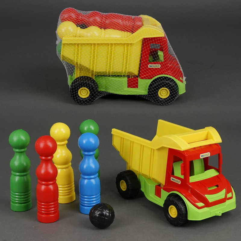 Фотография 1 товарной позиции интернет-магазина детских игрушек www.smarttoys.com.ua гр Вантажівка з кеглями 