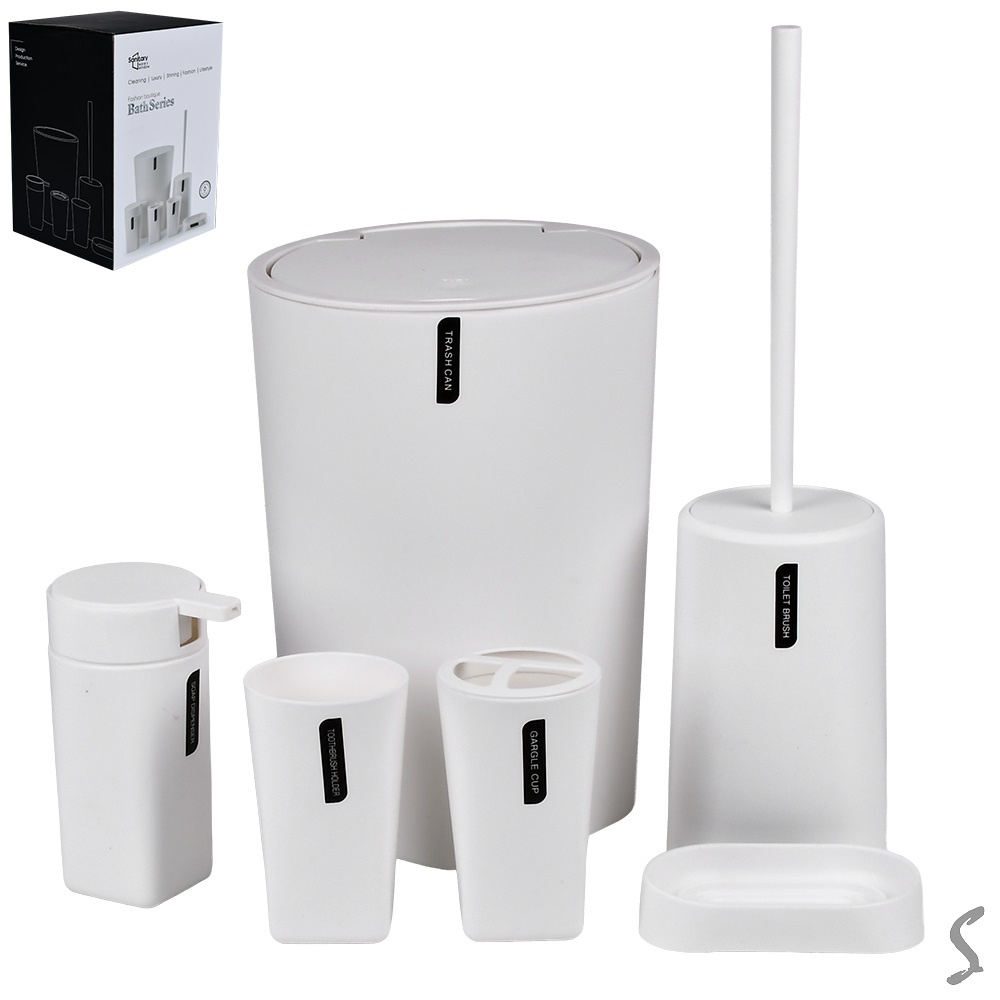 Набір для ванної 6пр/наб 21*21*28см R100763