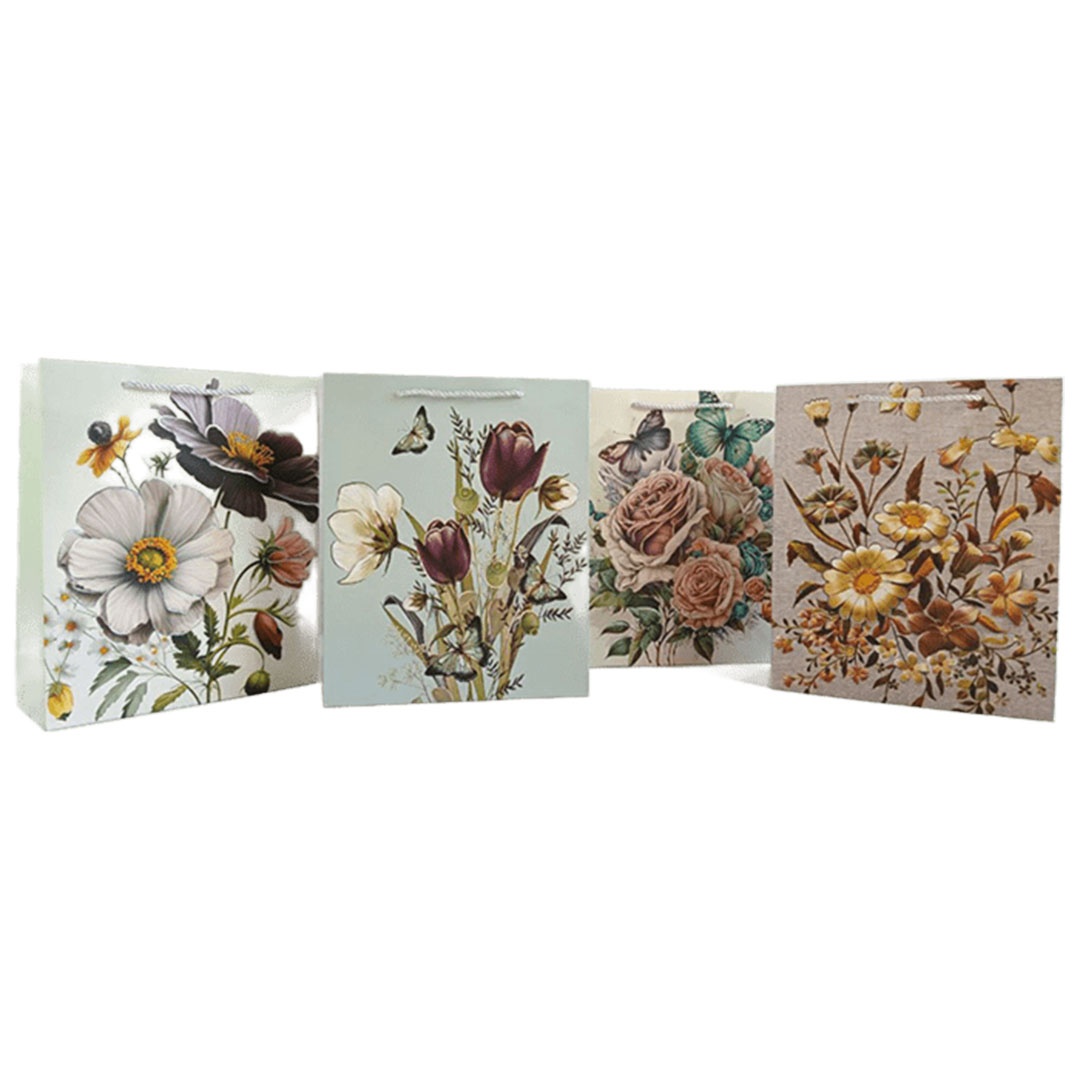 Пакет 26*32*10см "Квіткова феєрія", 12 шт в пак