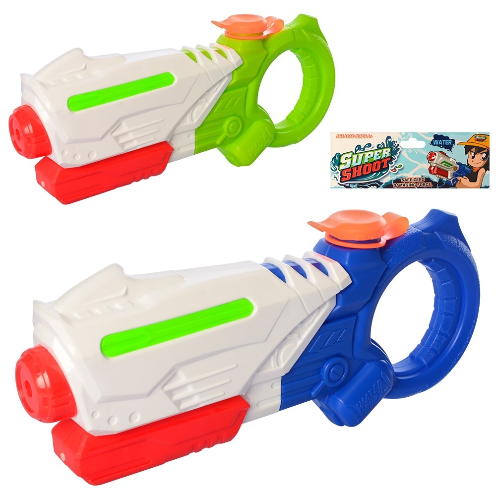 Водяний бластер MR 0193 помпа, розмір середній, 2 кольори, кул., 20-42-5 см.