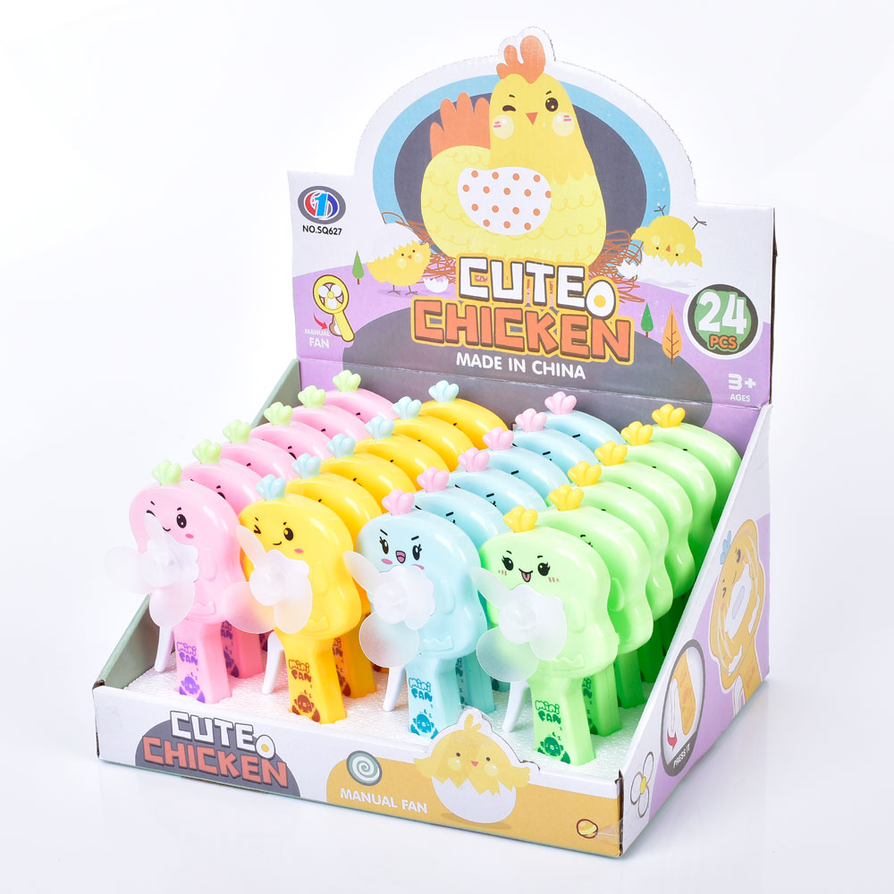 Вентилятор MK 5295 механічний, 4 кольори, 24 шт. в диспл., 29-15,5-23 см.