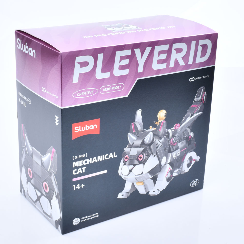 Конструктор SLUBAN M38-P8017 робот-кіт, фігурка, кор., 30-30-16 см.