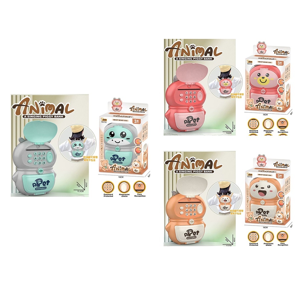 Скарбничка MK 5402 рюкзак,сейф з кодом,звуки тварин,затягує купюри,3кольори,муз.(англ.),кор.,16-26-8