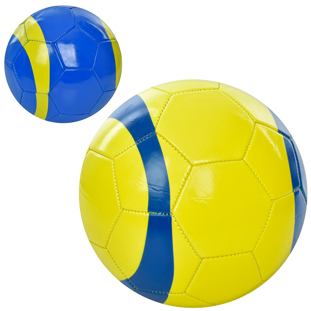 М'яч футбольний EV-3375 розмір 5, ПВХ 1,8мм, 300-320г, 2 види, кул.