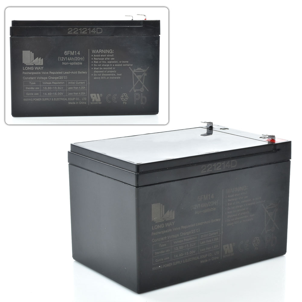 Батарея 12V14Ah-BATTERY(2) універсальна, 12V14Ah