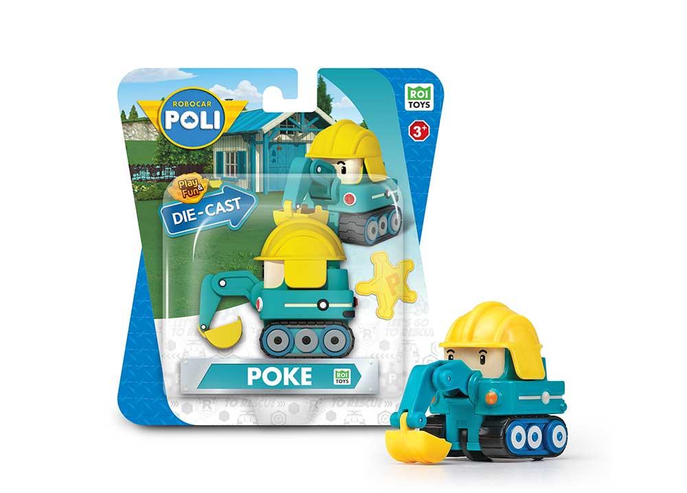 Металева колекційна машинка Робокар Поук DIE CAST
