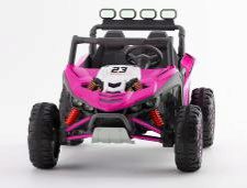 Джип M 6373EBLR-8(24V)2,4G р/к, 24V7AH, 2*150W,MP3,USB,BLUETOOTH,TF,EVA,шкіра,світло,рожевий - 1 - smarttoys.com.ua