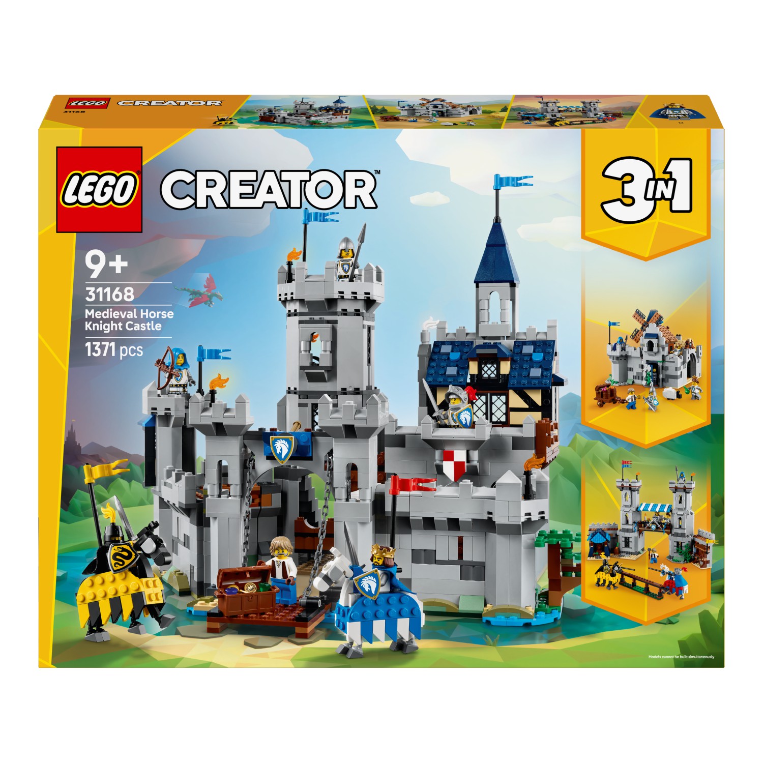 Конструктор Середньовічний замок із лицарем на коні