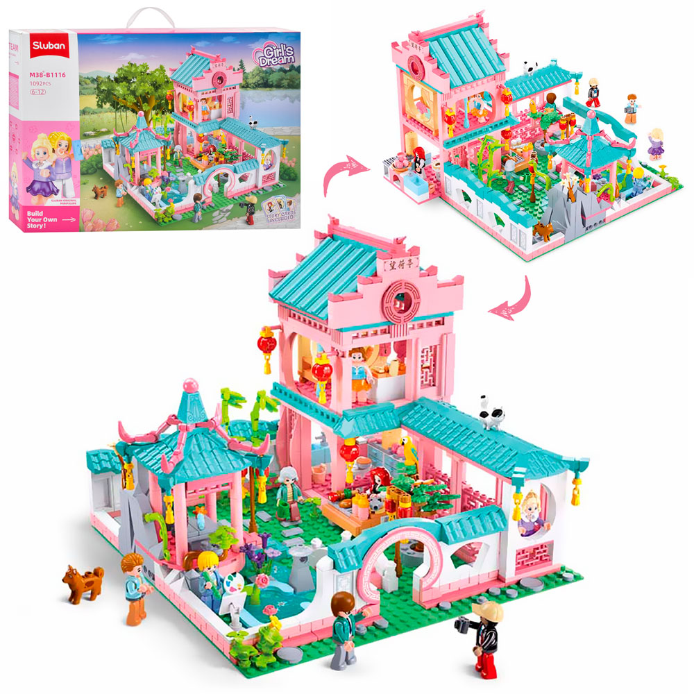 Конструктор SLUBAN M38-B1116 "Girls Dream": Вілла в китайському стилі, 1092 дет.